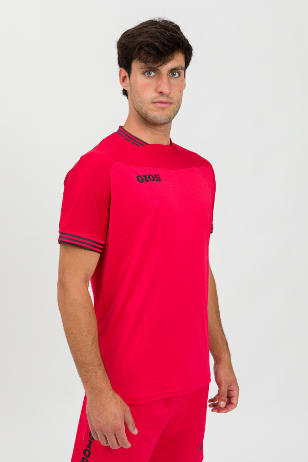 CAMISETA GRESS ROJO/NEGRO