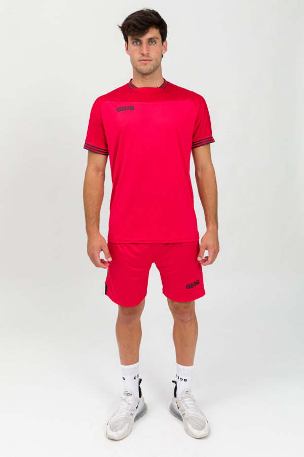 CAMISETA GRESS ROJO/NEGRO