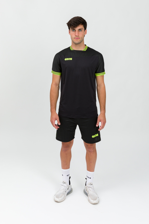 CAMISETA GRESS NEGRO/LIMA