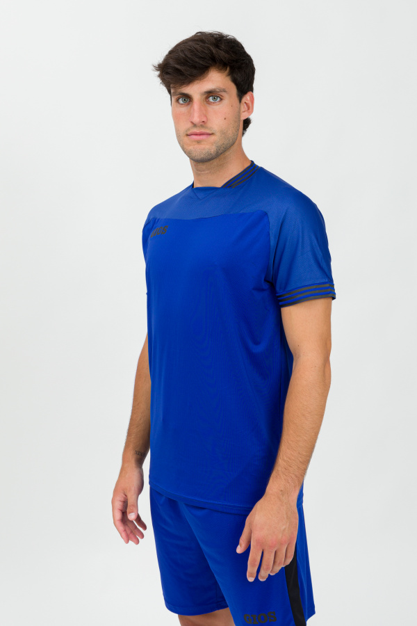 CAMISETA GRESS ROYAL/NEGRO